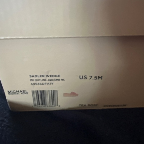 Michael Kors Sadler Wedge Shoes Sandals New in Box - Picture 4 of 4